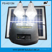 4W Portable LED Solar DC-Beleuchtungs-Kit mit 2PCS LED-Lampen